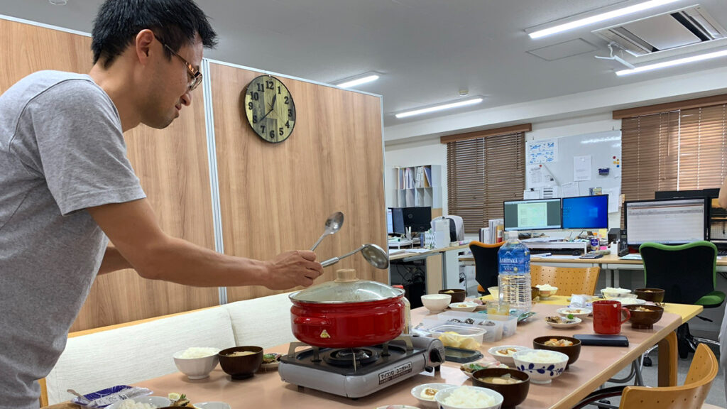 昼食風景